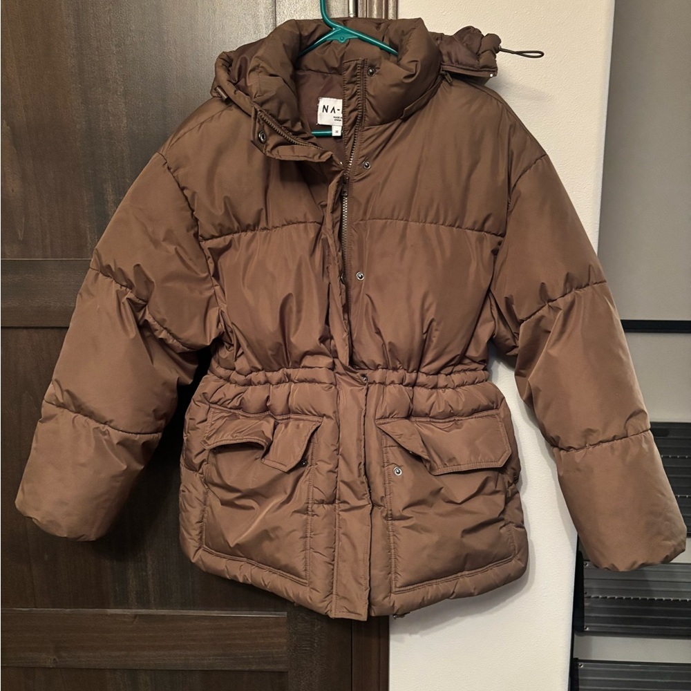 Women's Brown Puffer Jacket